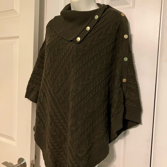 🔻Talbots Cowl Neck Poncho Sweater - Picture 4 of 8